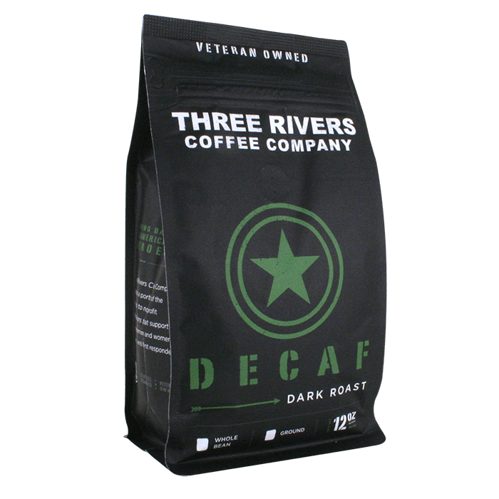 TRCC Decaf Dark Roast Coffee 12 OZ Bag