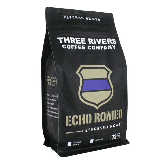 TRCC Echo Romeo Espresso Roast Coffee 12 OZ Bag