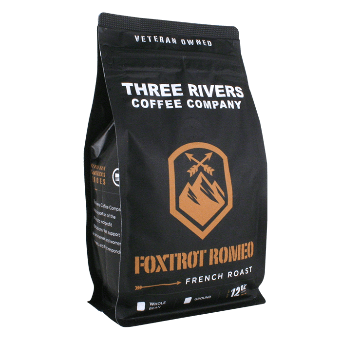 TRCC Foxtrot Romeo French Roast Coffee 12 OZ Bag