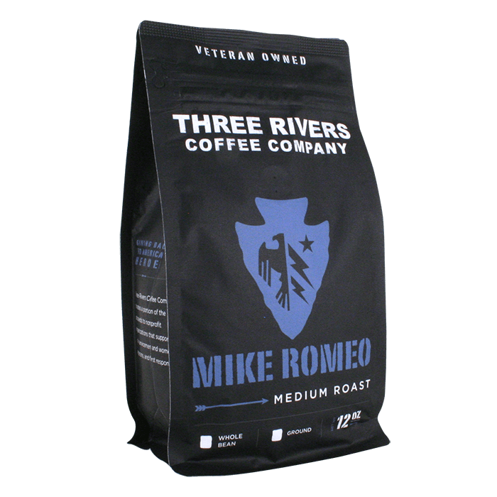 TRCC Mike Romeo Medium Roast Coffee 12 OZ Bag