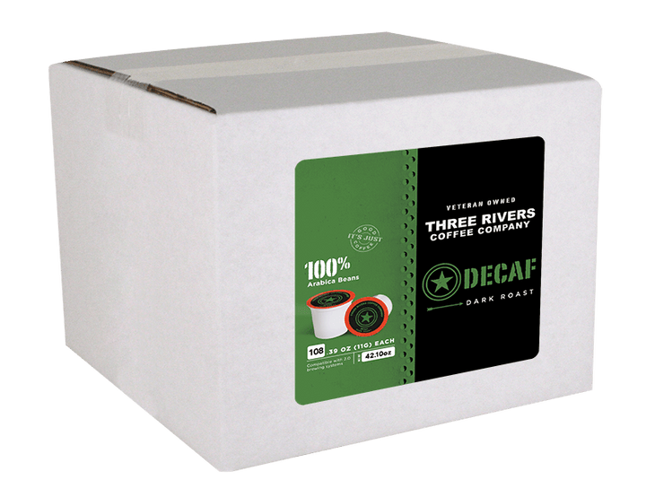 Decaf coffee pods